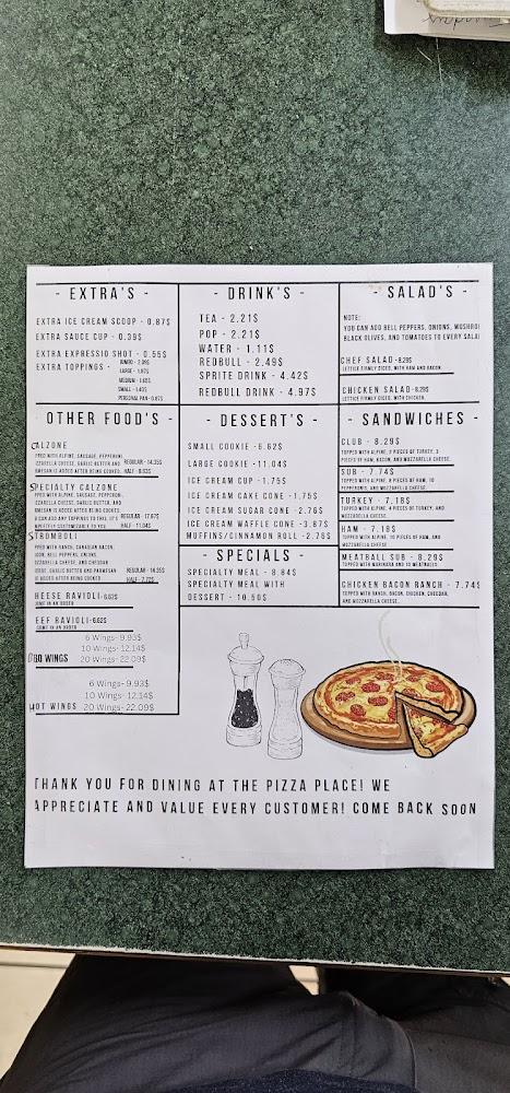 The Pizza Place And Video Zone Menu image 3
